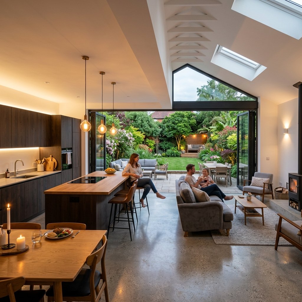 Modern kitchen property extension UK house